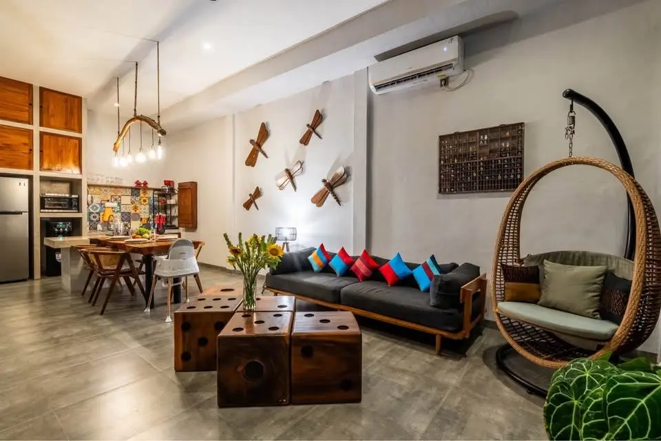 3BR villa with pool for monthly and yearly rent in Pererenan very quite area no construction nearby — image 3