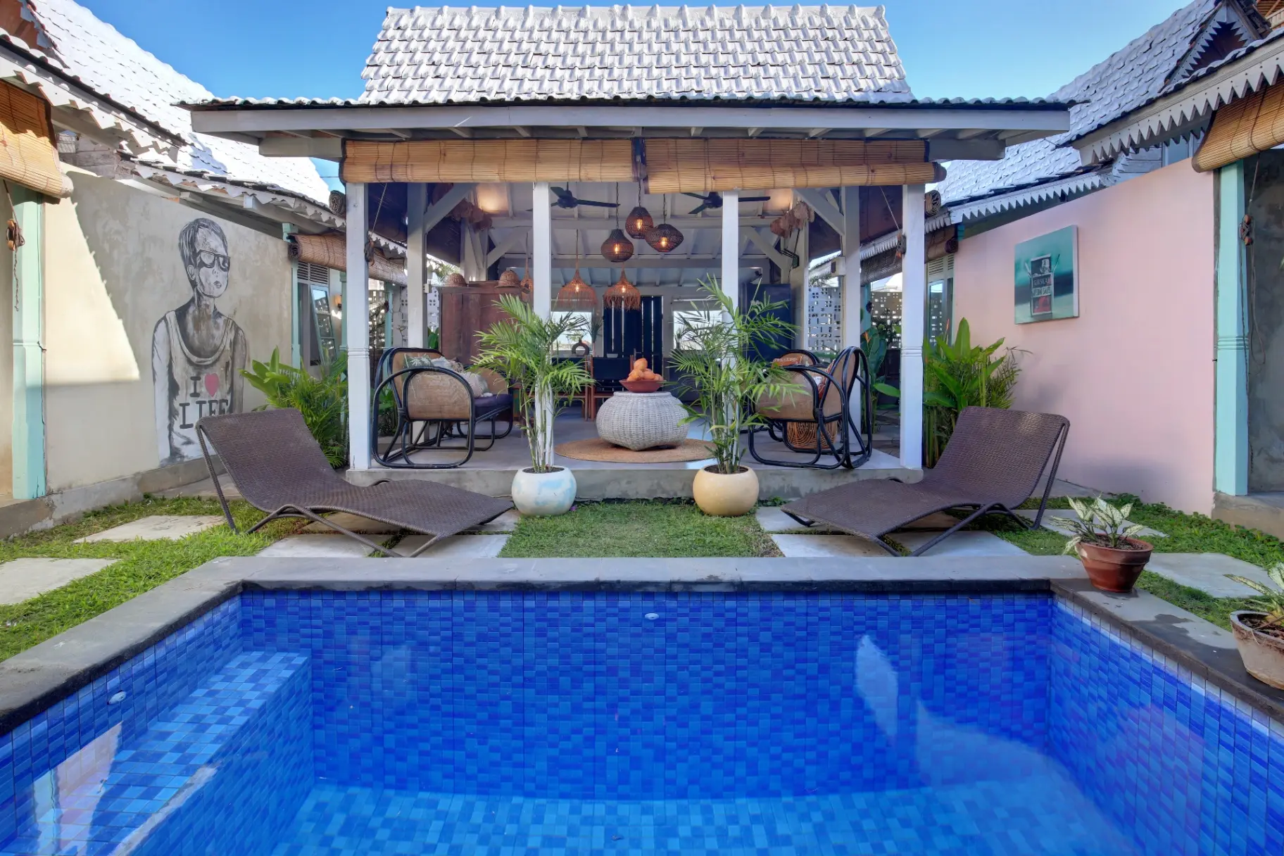 CANGGU 4 Bedroom best value beautiful pool villa in Babakan - bike parking only