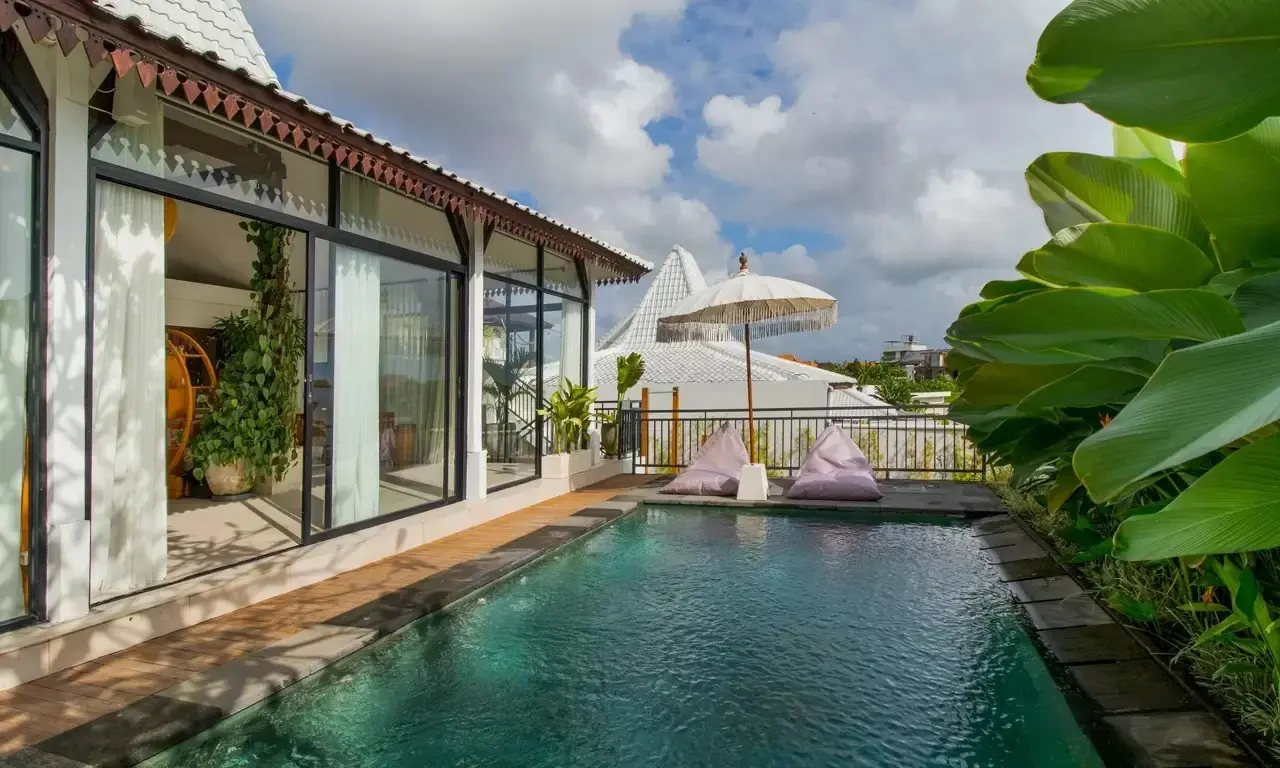 Room in shared 4 bedroom villa