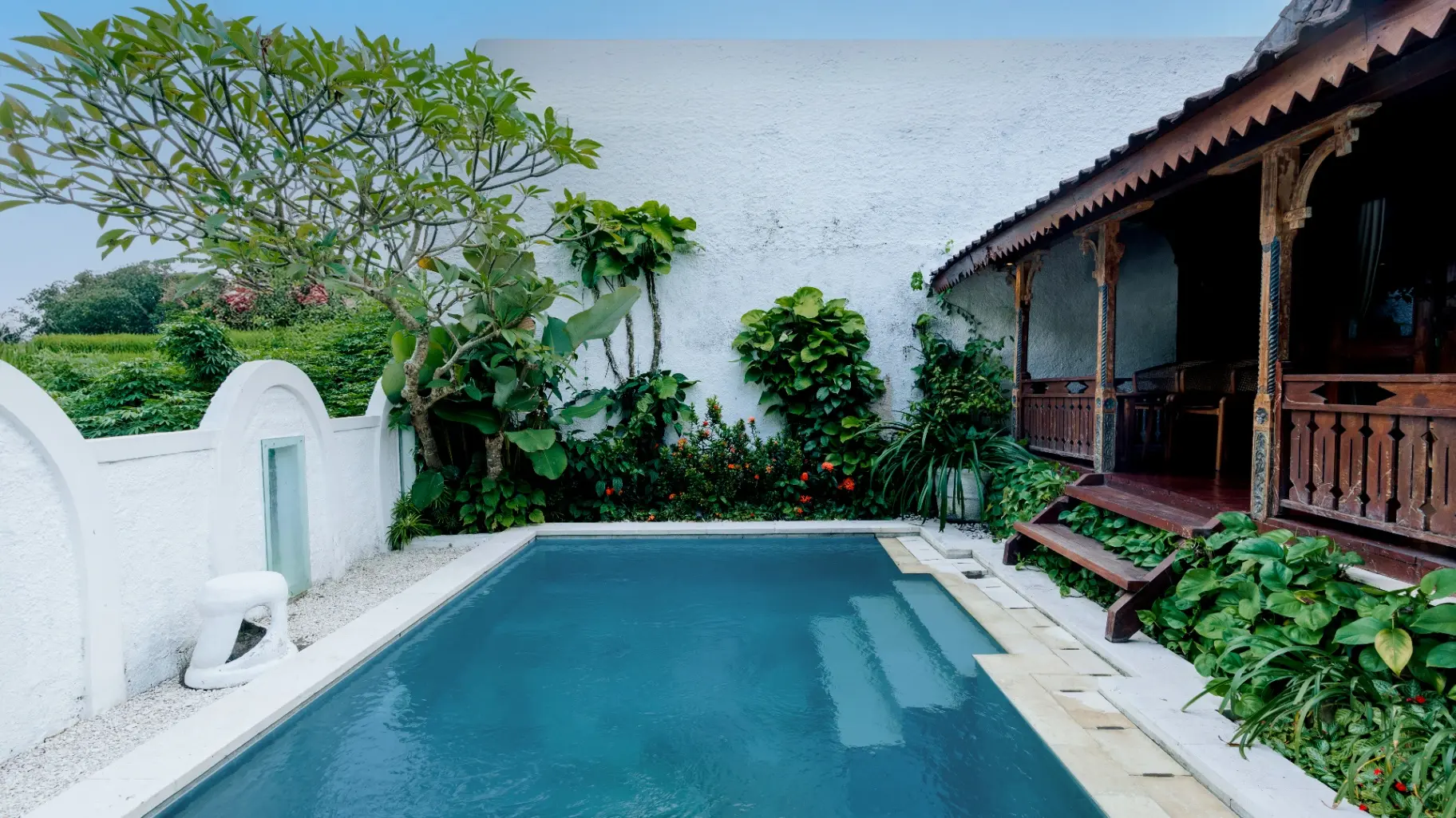 Riverside- 2BR Modern Fusion villa w/ pool & view — image 1