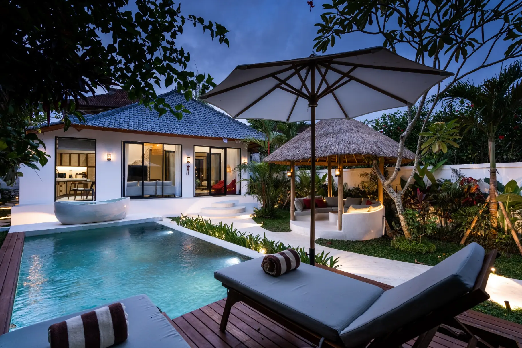 Capri - Ubud 2BR Designer Villa - Gazebo Poolside & Garden — image 1
