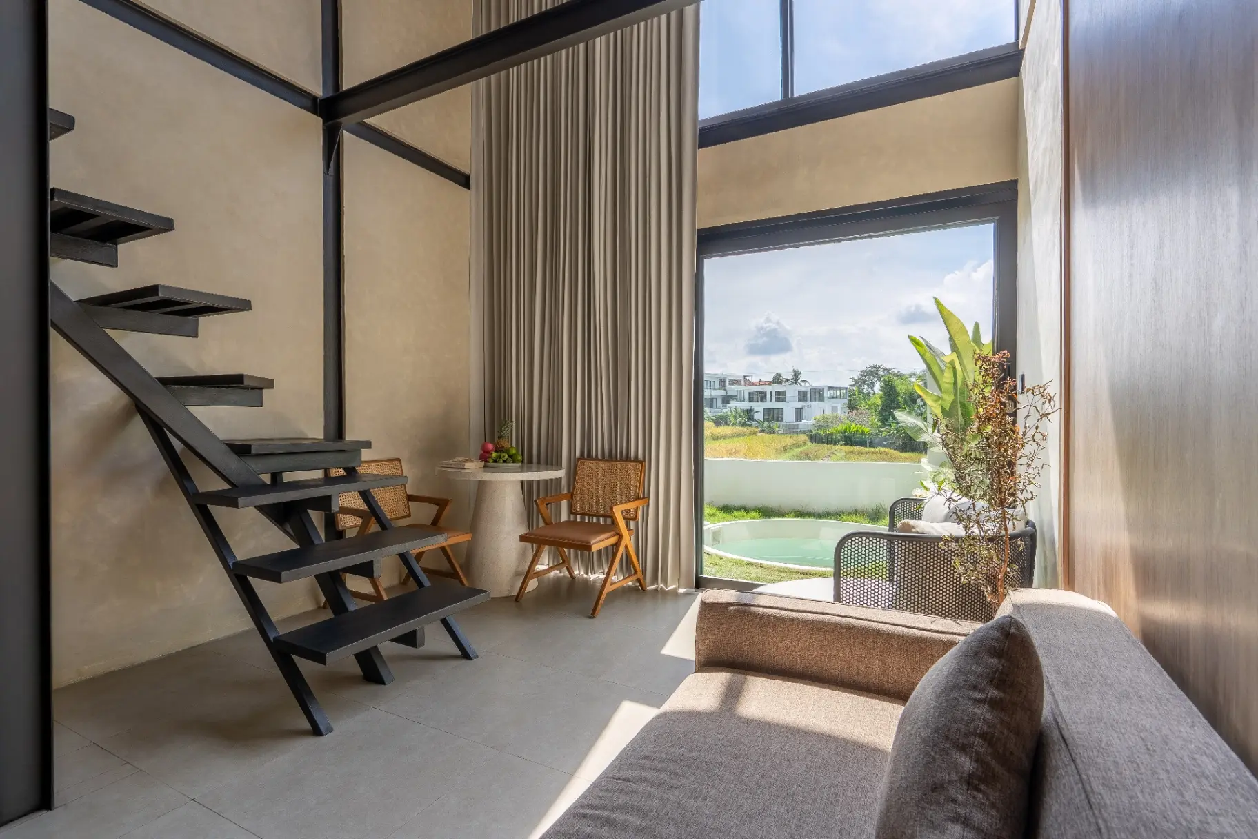 Inhale – 1BR Sleek Modern Loft w/ Rice Field View
