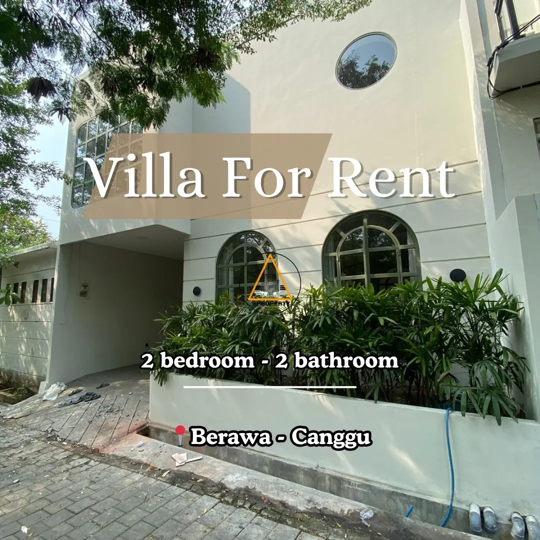Modern Minimalist Villa European Style For Rent Located in Central Berawa Canggu