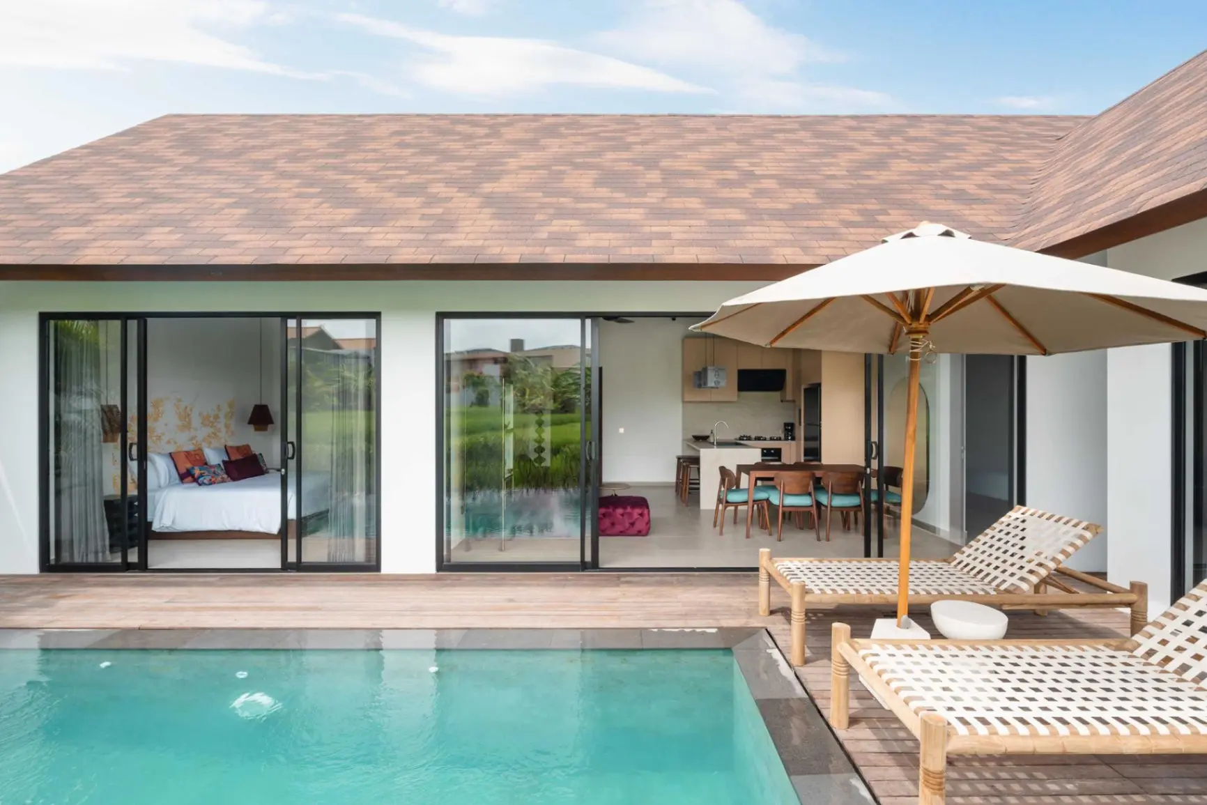 Rocca Bella Villa - Stunning 3BD Pool Villa Canggu w/ Ricefields View — image 1