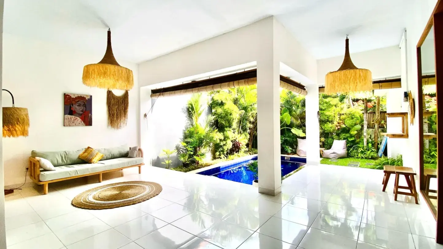 3 BEDROOM MODERN BALINESE VILLA FOR MONTHLY RENT IN PERERENAN — image 1