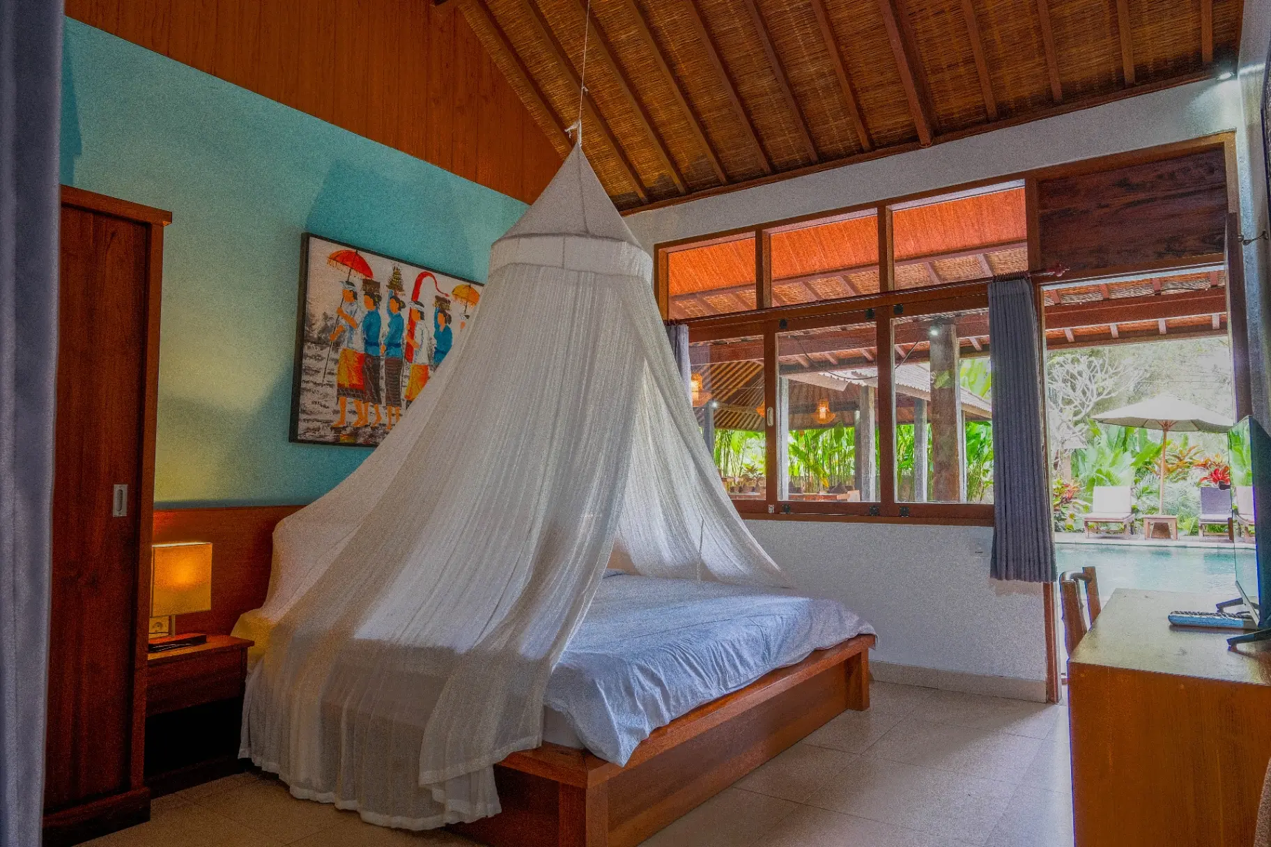 For Rent-3 bedrooms villa with private pool & jungle view in Kenderan Ubud — image 4
