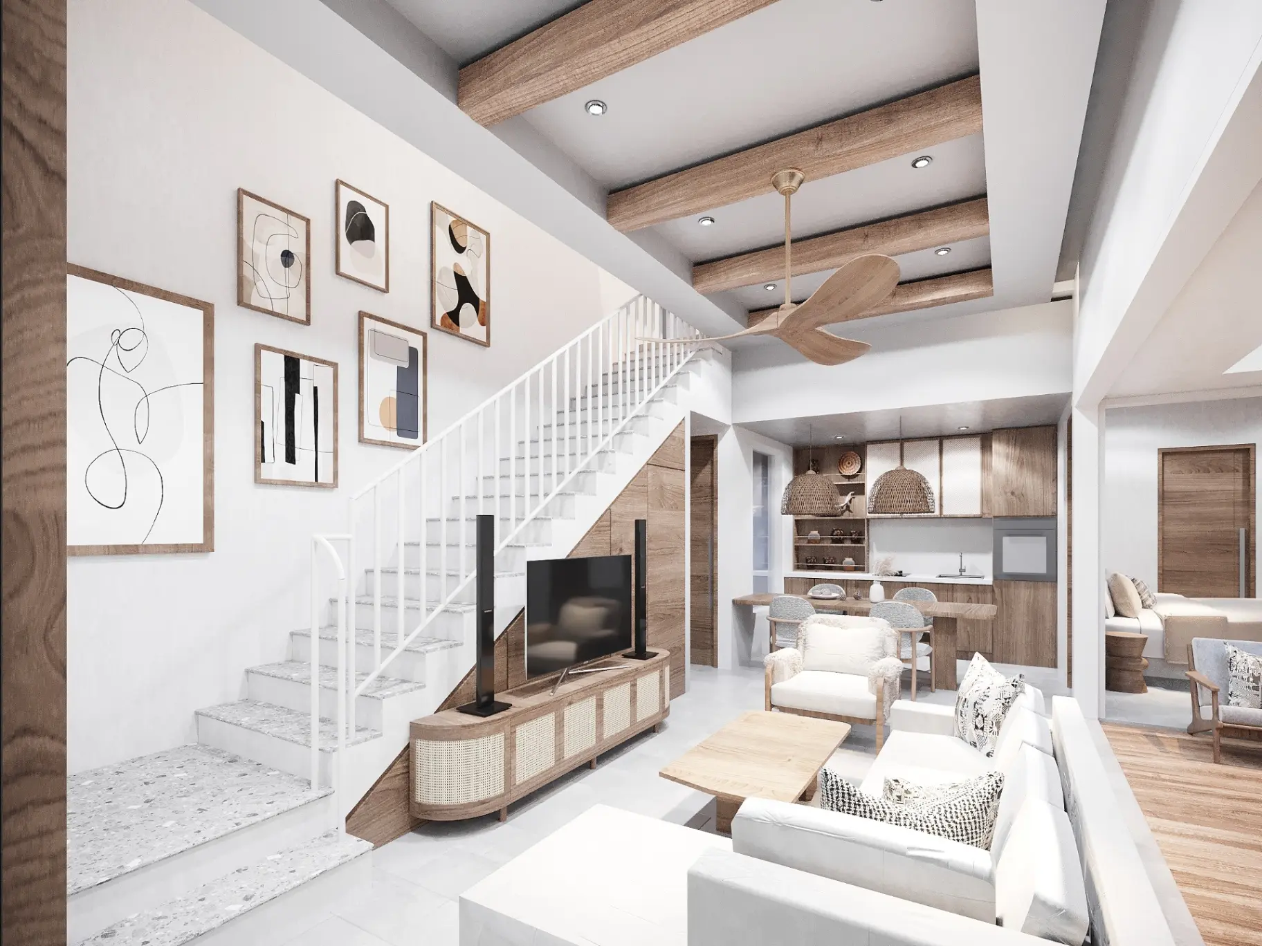 3-Bedroom Villa with Ricefield and Mountain Views in Kedungu — image 2