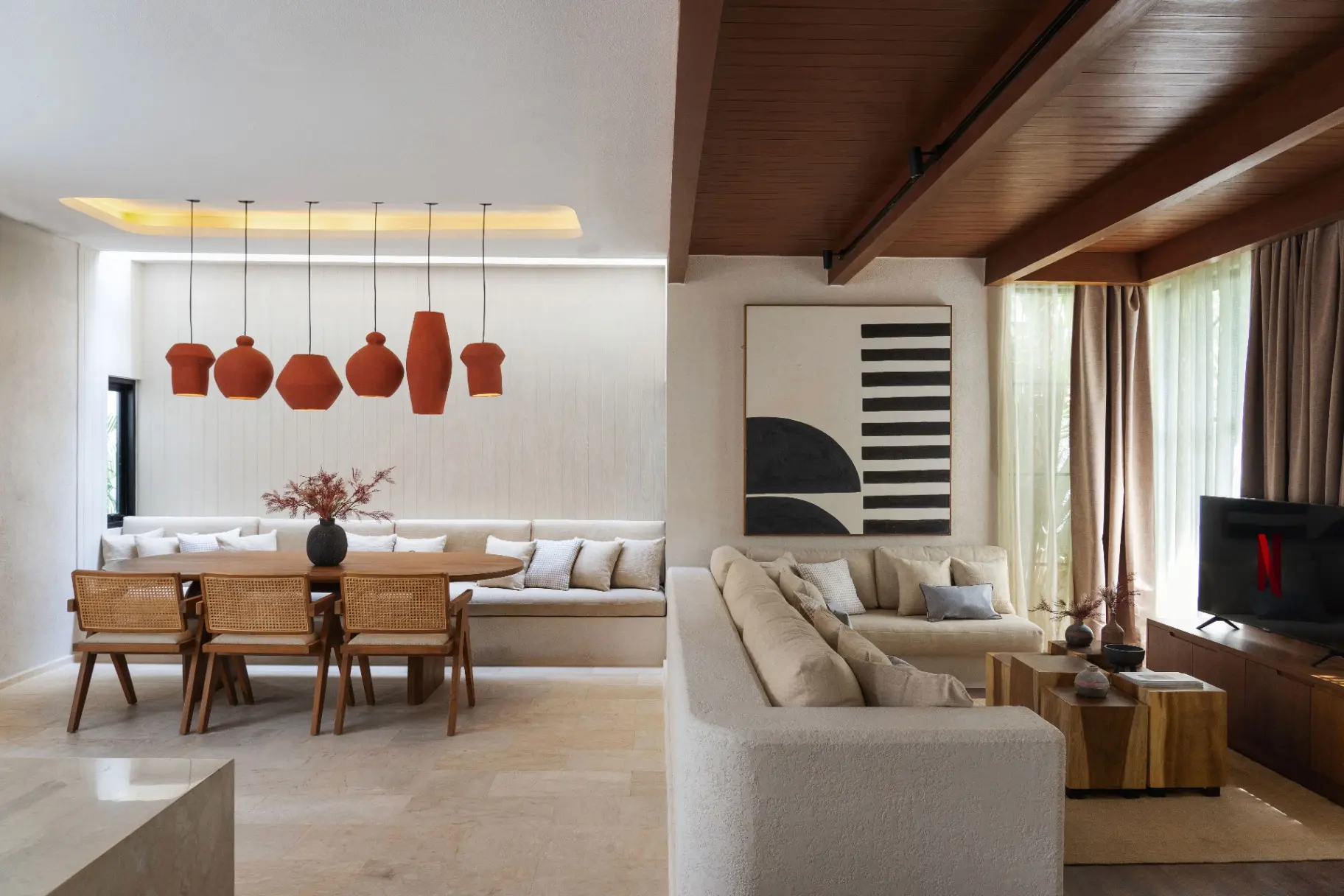 Two spacious bedrooms with king-size beds ensuite bathrooms and calming décor — image 3