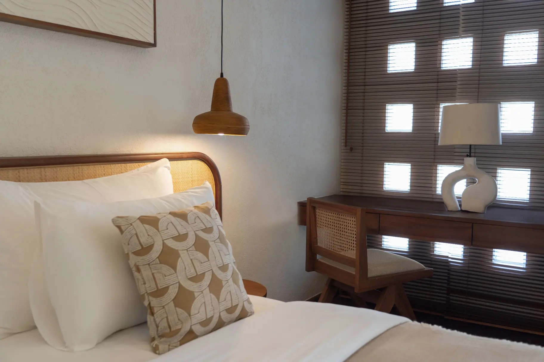 Two spacious bedrooms with king-size beds ensuite bathrooms and calming décor — image 2