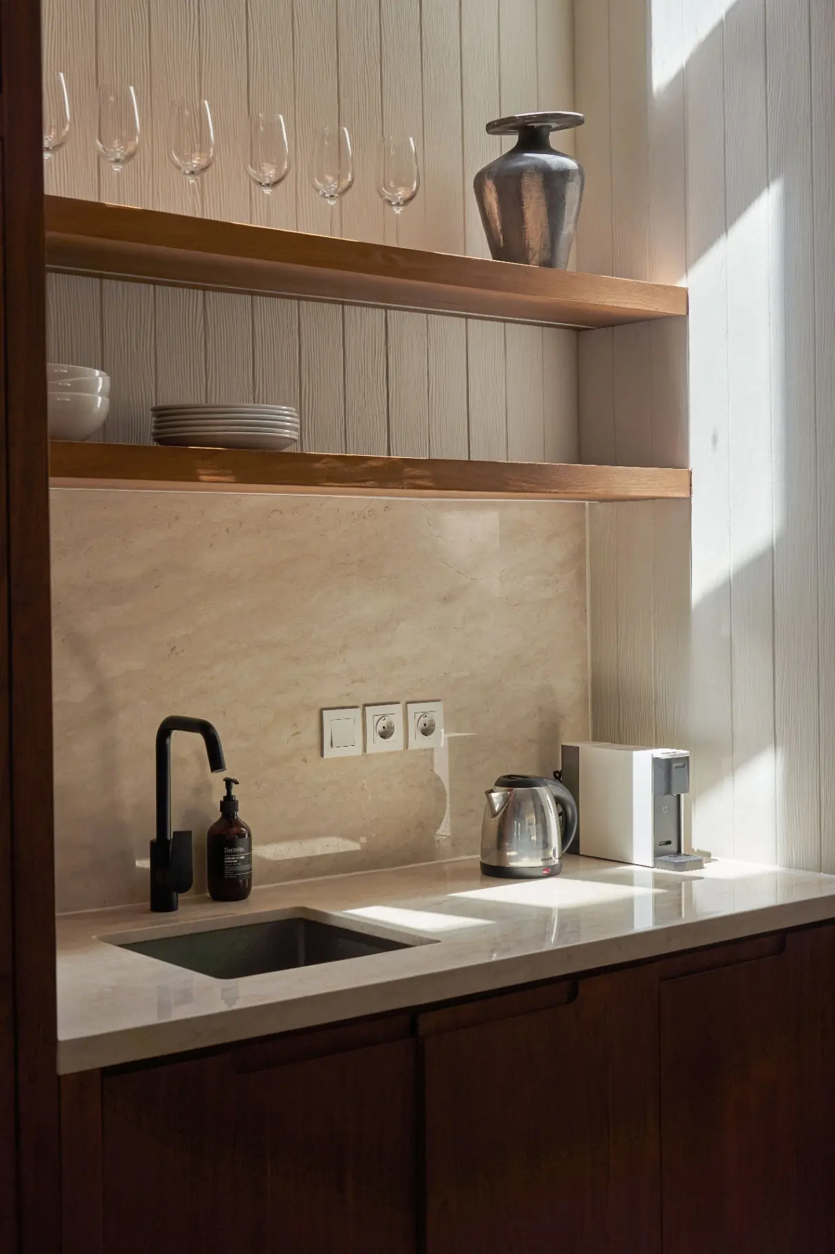 Two spacious bedrooms with king-size beds ensuite bathrooms and calming décor — image 1