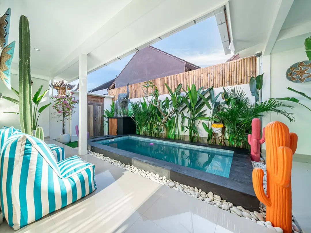 Peaceful 3BR Villa w/ Pool Near Canggu Beach — image 2