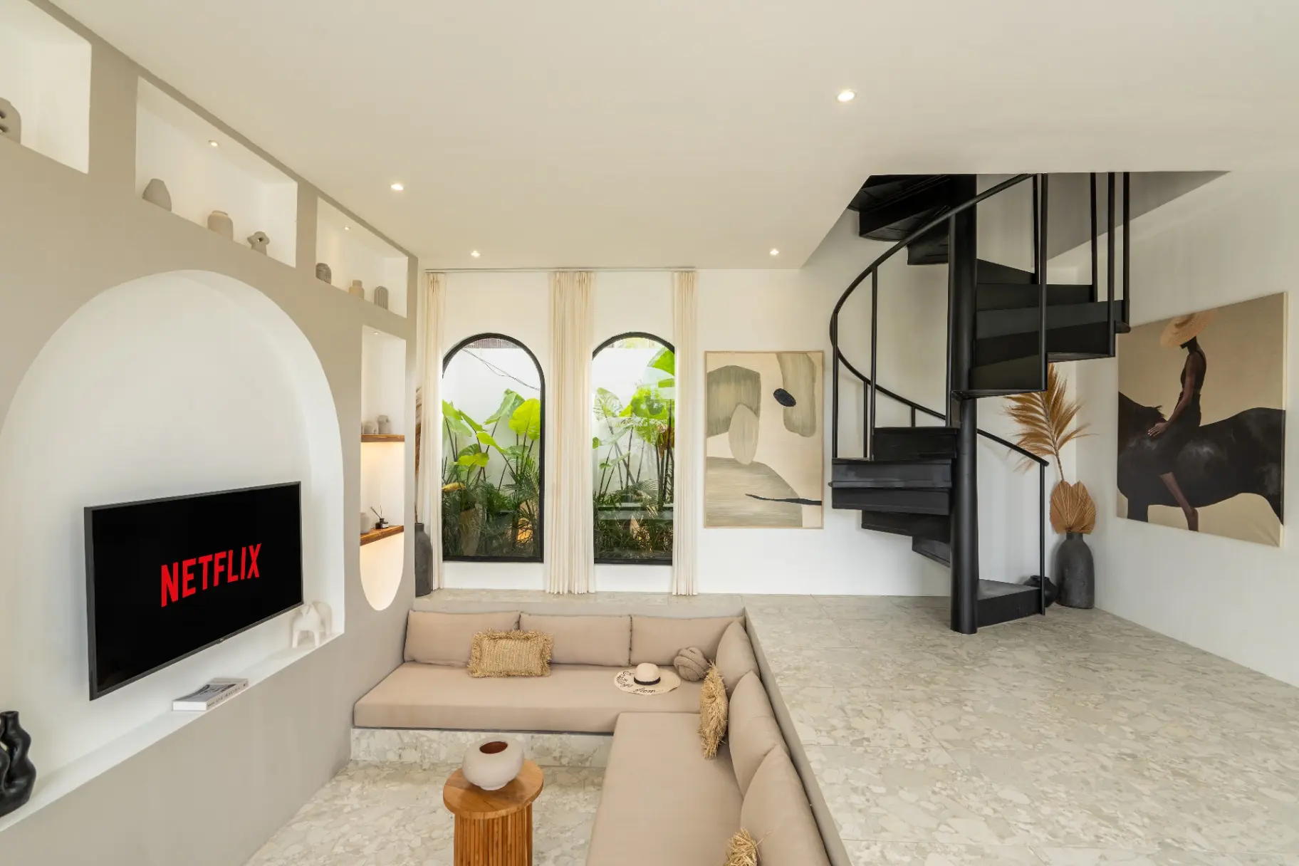 Solara - Pererenan 2BR Villa Pool & Rooftop w/ Paddy views — image 3