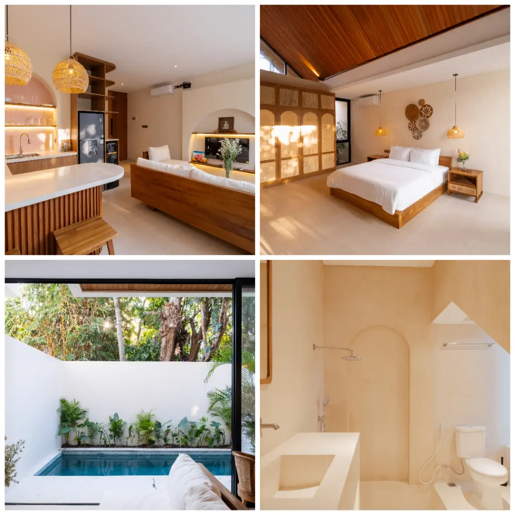Modern bohemian - 1 BR - Villa with private Pool & Green Views – North Canggu