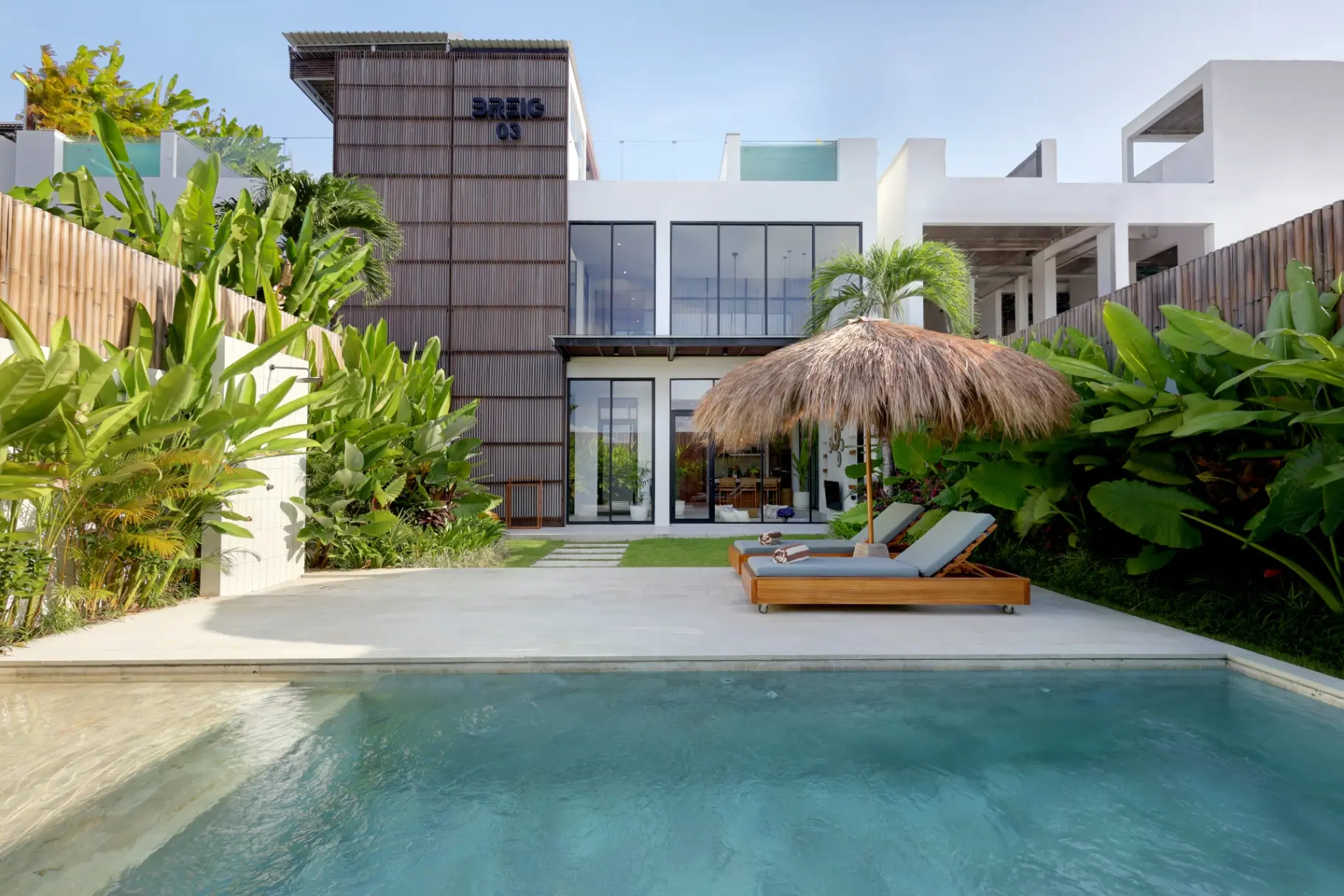 3BR Tropical Aquamarine Villa II Canggu Batu Bolong +Pool Garden Rooftop! — image 1