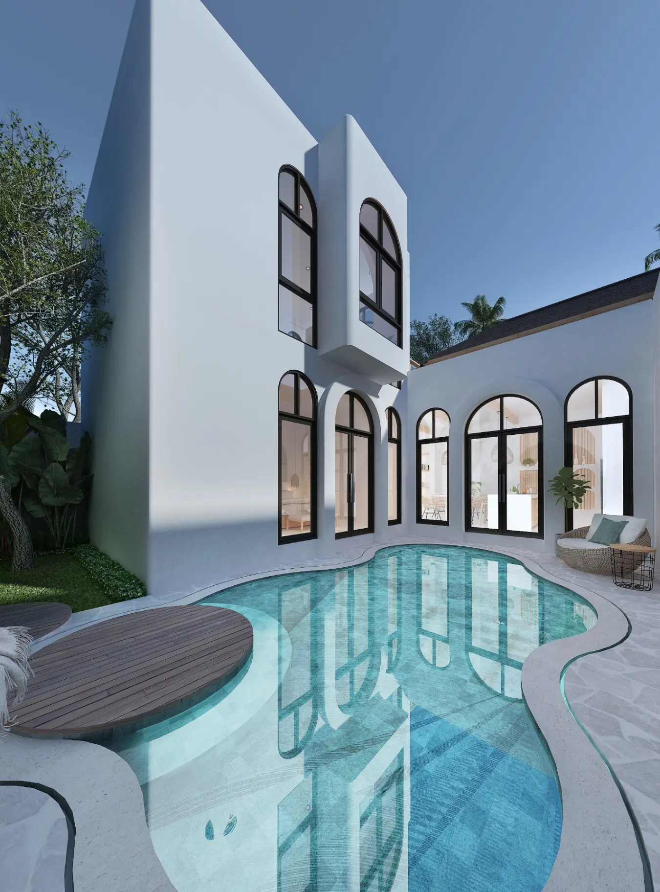 3-Bedroom Villa with Elegant Mediterranean Design in Kedungu — image 1