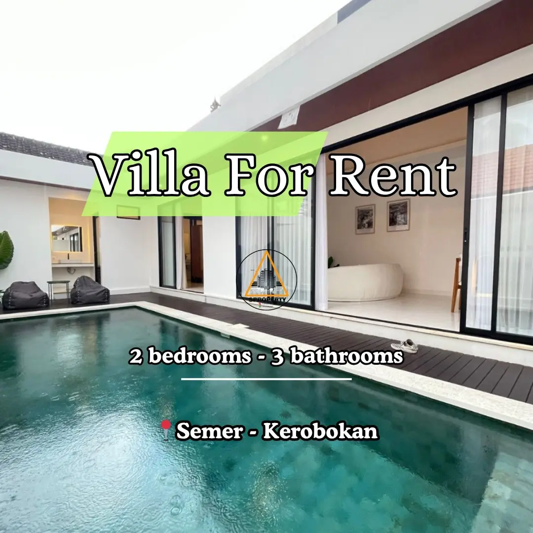 Modern 2 Bedroom Villa For Rent in Semer - Kerobokan