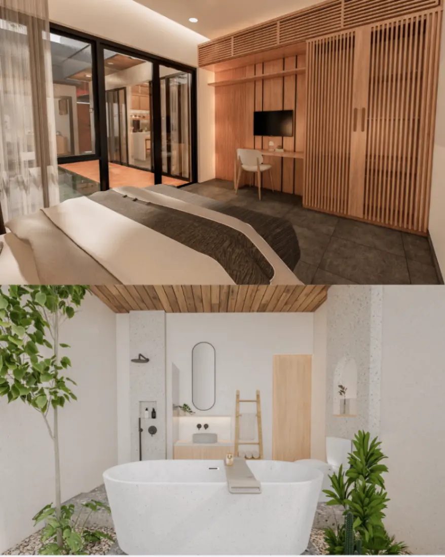2 Bedroom Villa with Tropical Contemporary style in Kedonganan ( Near airport ) — image 3