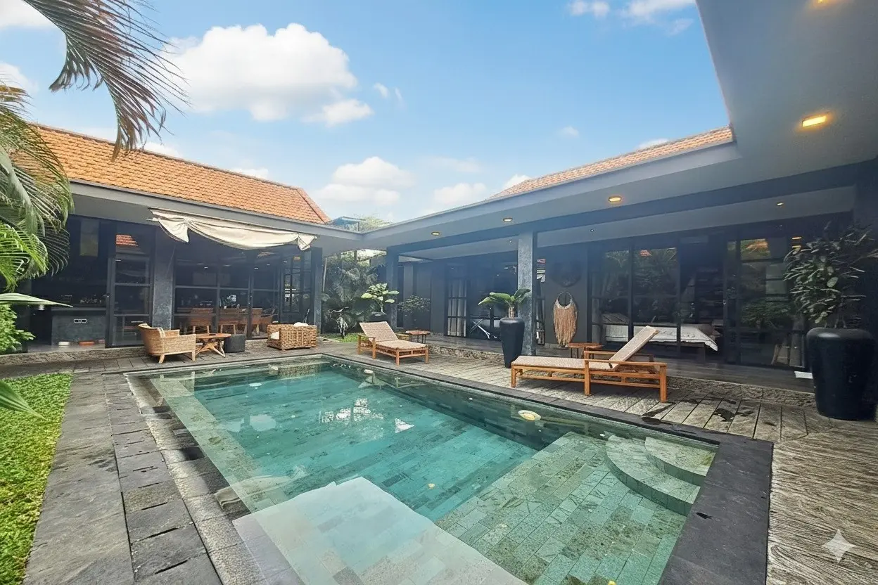 Villa For Rent 3 Bed In Canggu Badung Bali LU-3761