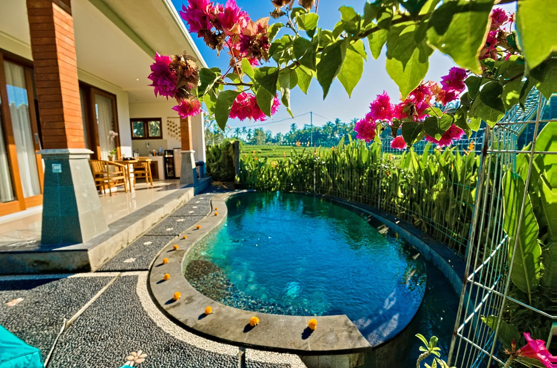 Stylish 1BR Villa with Private Pool & Rice Field View — image 2