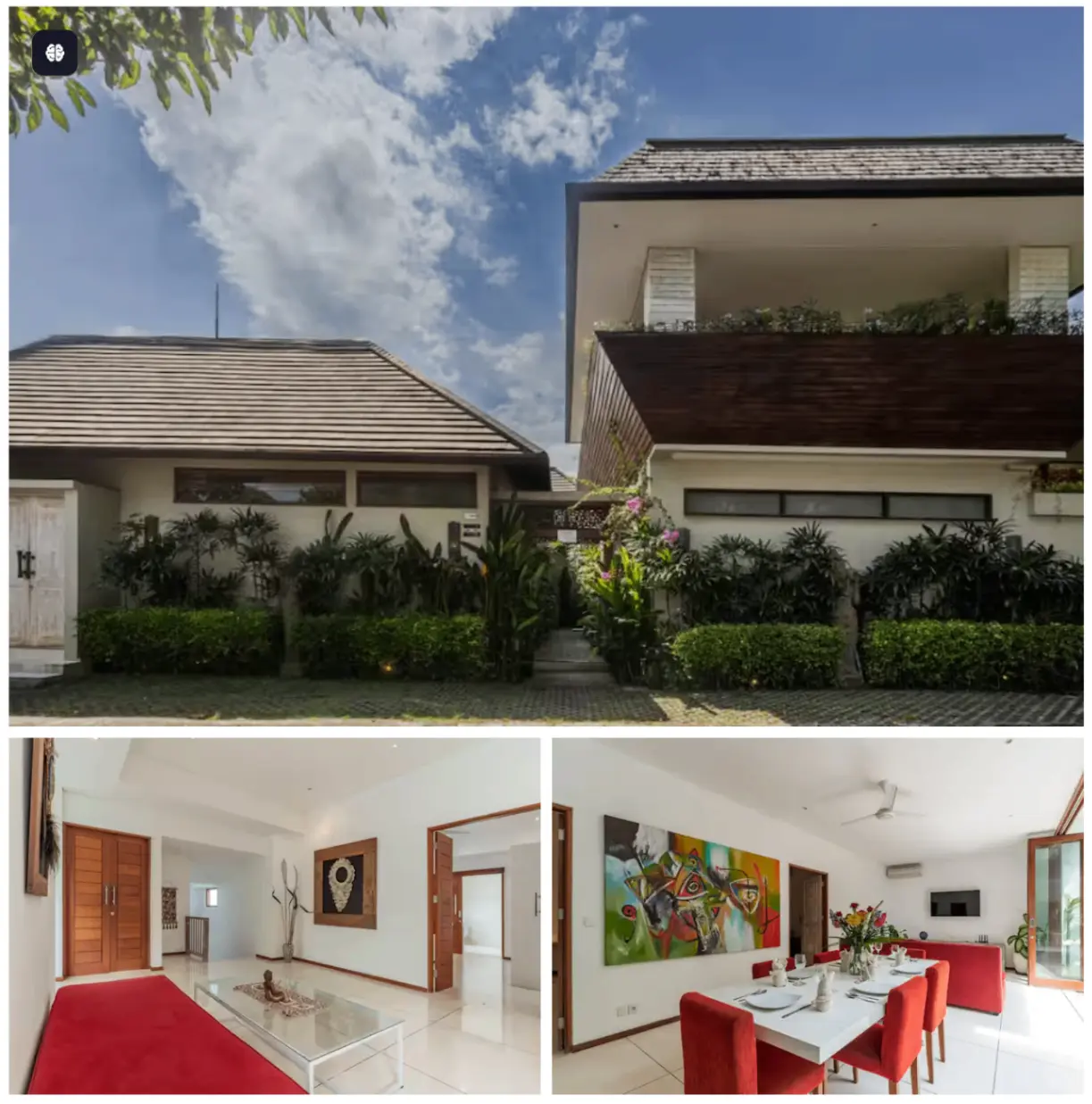 4BD Villa w/ Rooftop & Pool in Central Berawa — image 1