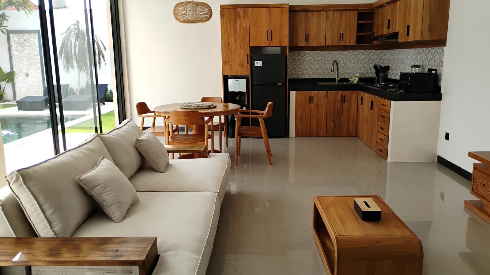 NEWLY BUILD! BIG GARDEN – 2 BEDROOMS VILLA FOR MONTHLY RENT IN BERAWA — image 1