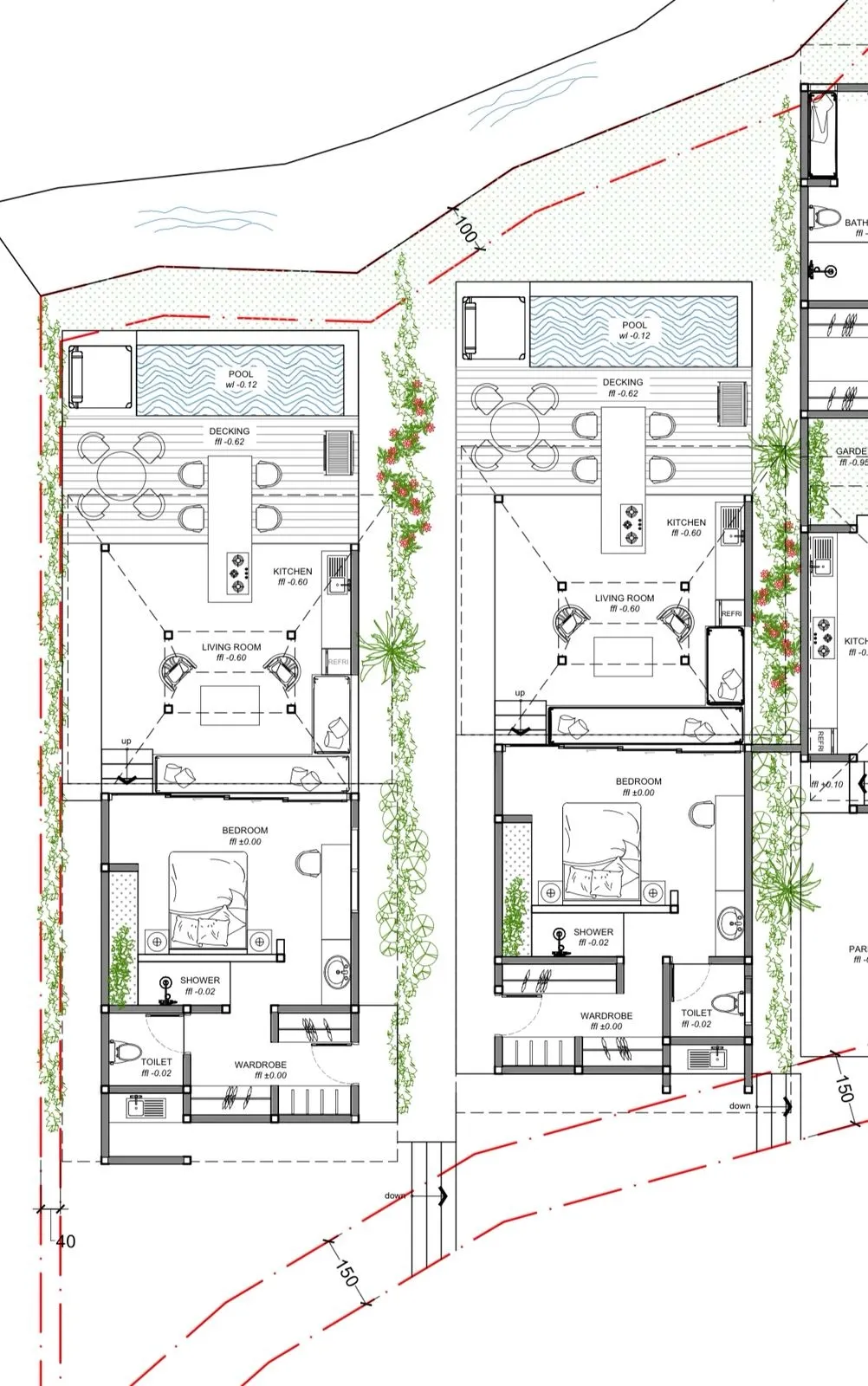 Villa For Rent 2 studio units In PererenanBadung Bali EK-3838 — image 3