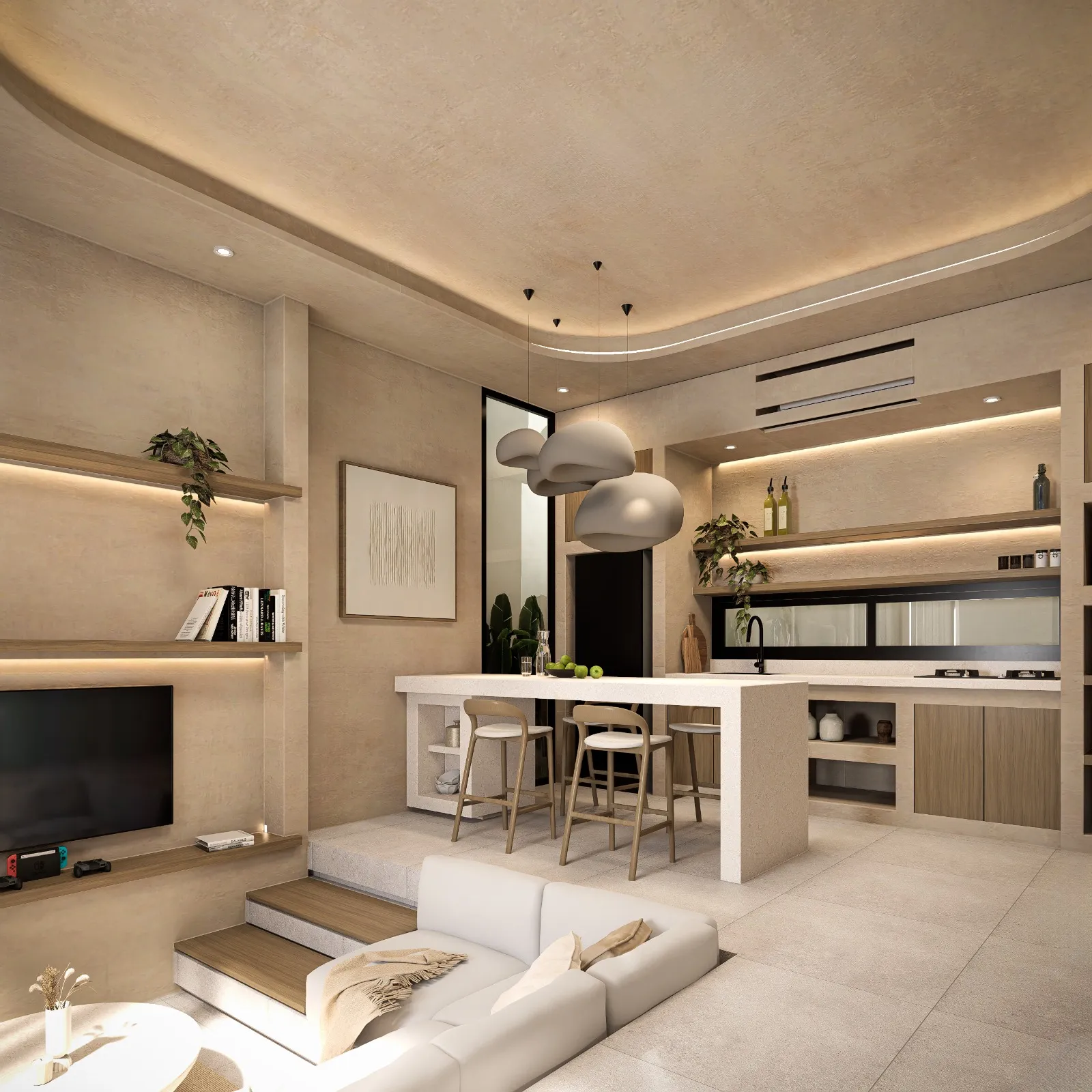 1-Bedroom Villa with Sleek Modern Build in Central Pererenan (B-PR01) — image 3