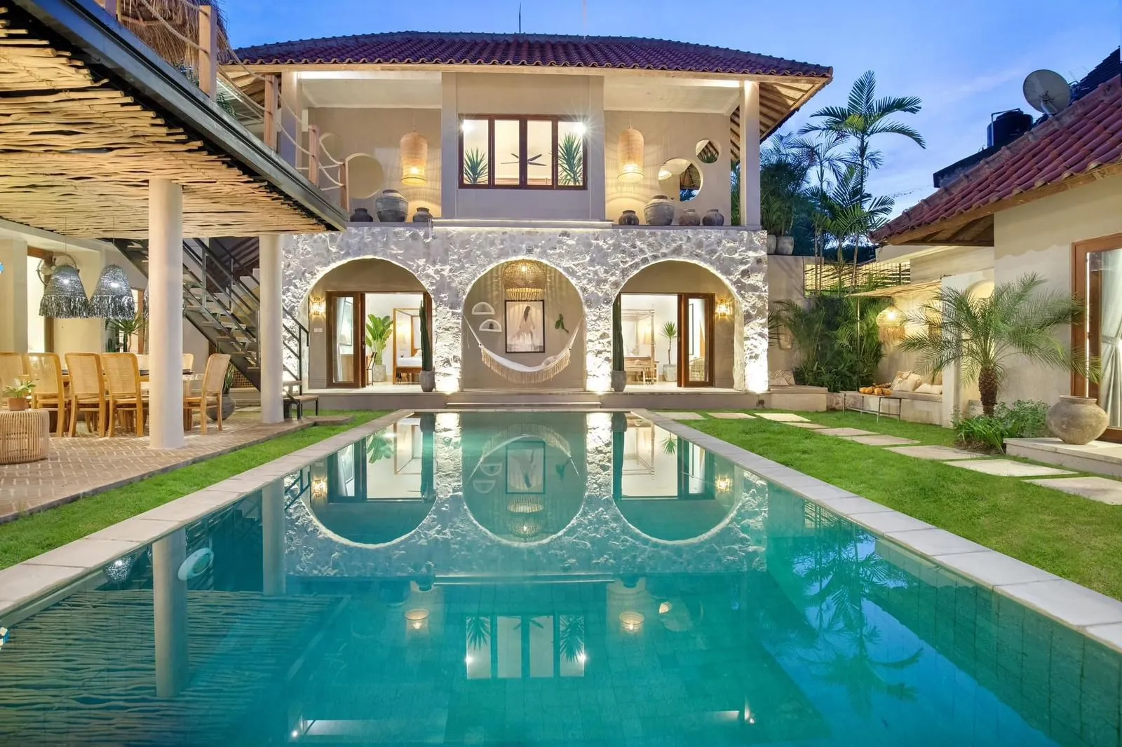 5BR Canggu walk to Berawa Beach Beautiful Villa Retreat w/ private chef & butler