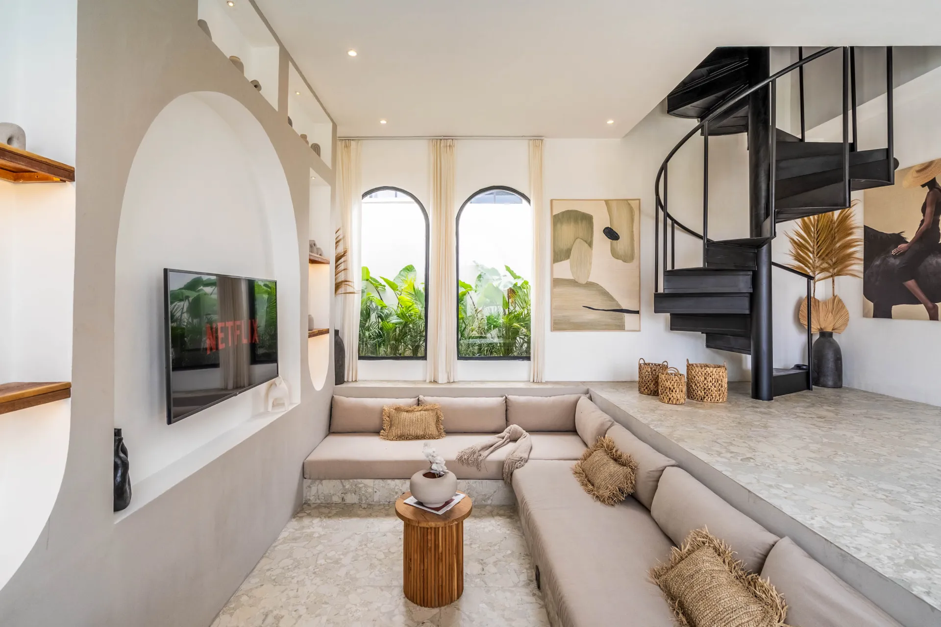 2-Bedroom Rooftop Pool Villa in North Pererenan - unu villas — image 1