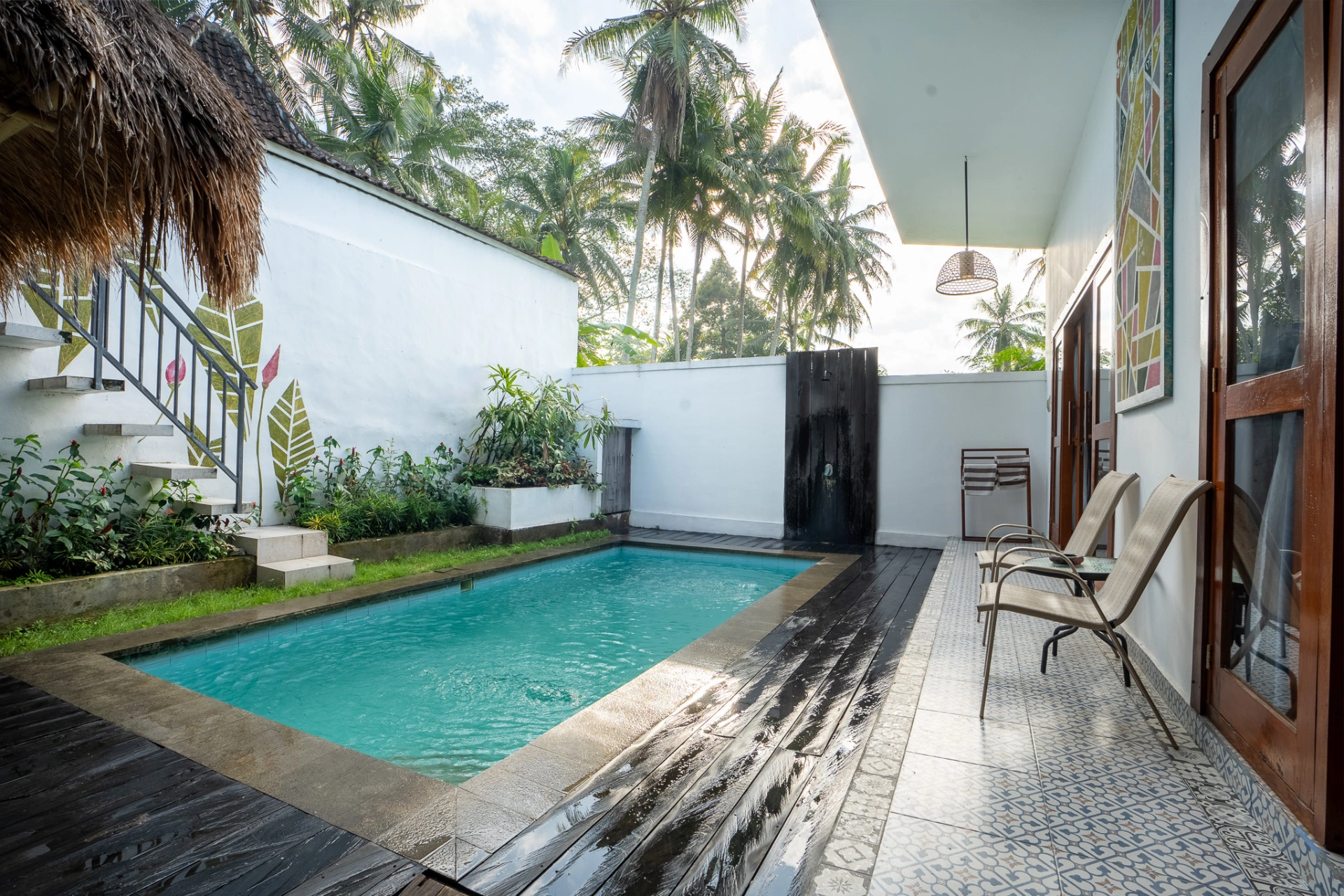 2BR Tropical Oasis with Rice Field Side Dining