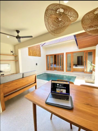 2BR canggu kerobokan in a gated complex