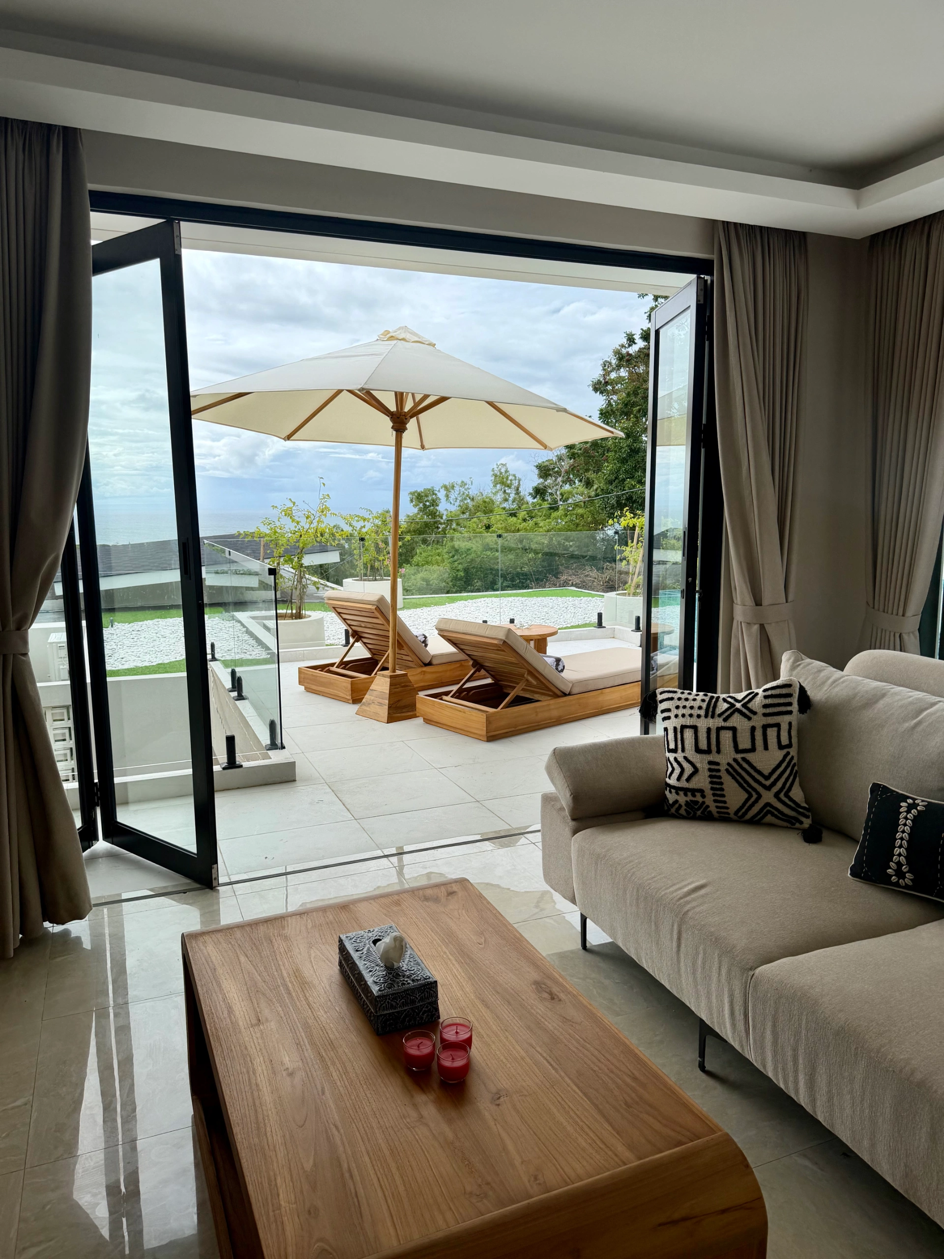 ONYX 3BR Pool | Zen Hillside Luxury Villa | Ocean View | Long-Term Rental
