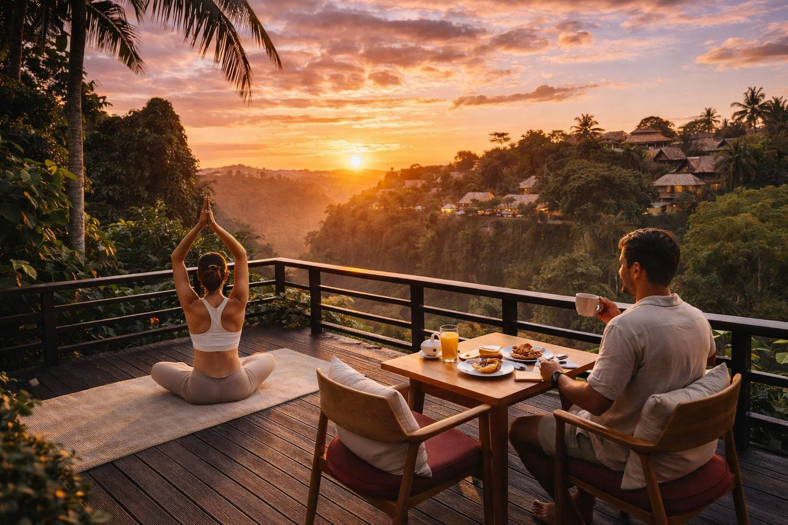 Artist House jungle cliff view