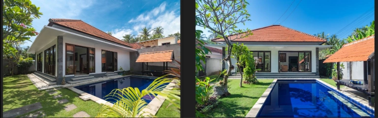For sale two identical villas located within walking distance of Lovina Beach.