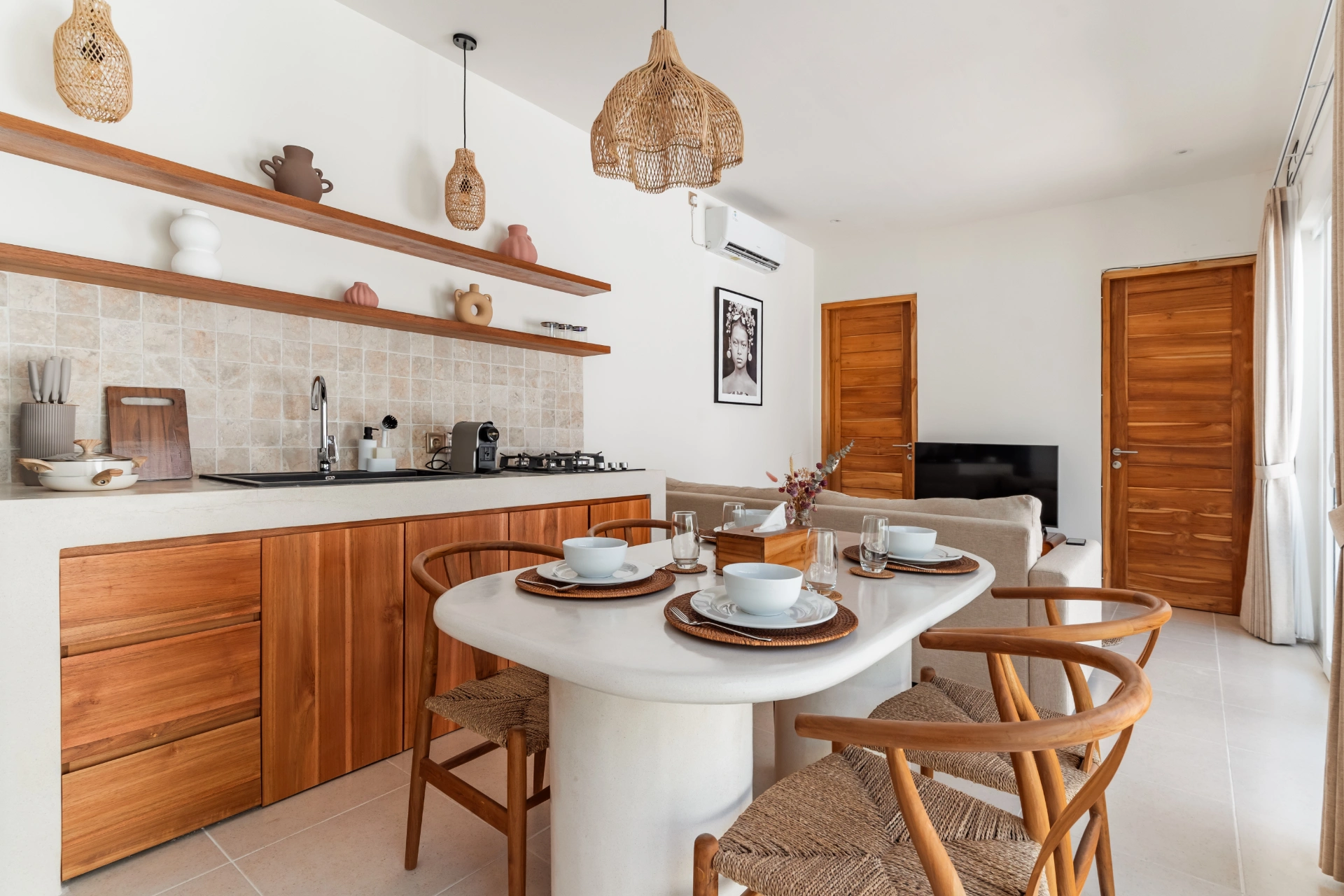 Mediterranean 2BR Villa w/ Pool & Home Office - Melasti — image 1