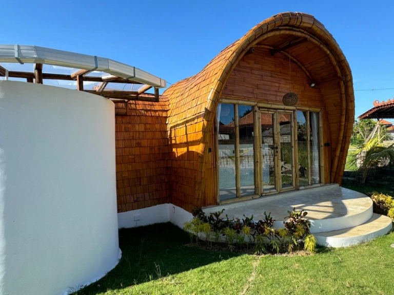 Unique Bamboo 1BR Nature Villa w/ Pool Cold Plunge & Panoramic Views