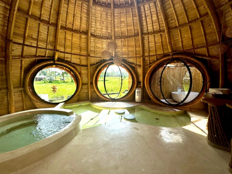 Unique Bamboo Dome 1BR Villa w/ Pool Jacuzzi & Sunrise Views — image 2