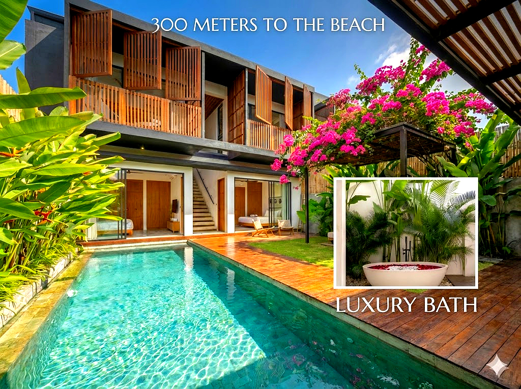 300m to the BEACH PREMIUM BATU BOLONG Canggu 4br villa