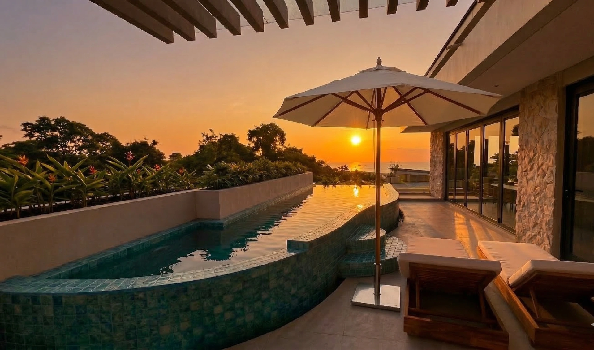 ONYX 3 Bedroom Private Pool Ocean View | Monthly Rent — image 1