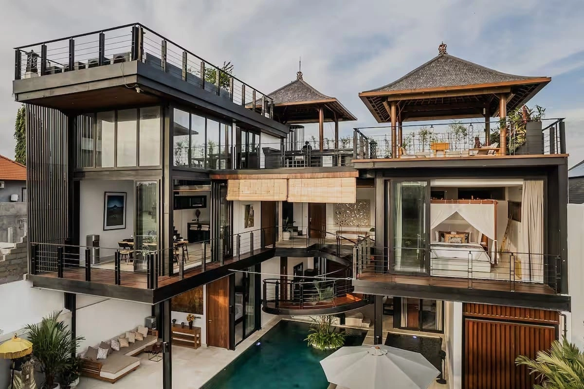 Villa For Rent 4 Bed In Umalas Kerobokan Bali CS-4139