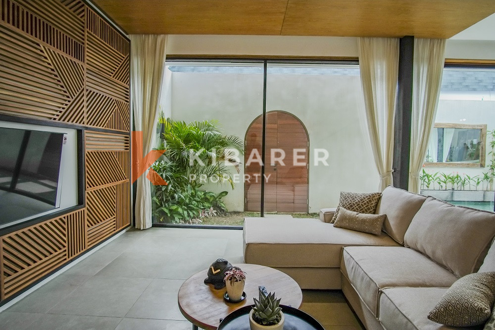 Stunning Three Bedrooms Enclosed Living Villa Walking Distance To Cemagi Beach — image 11