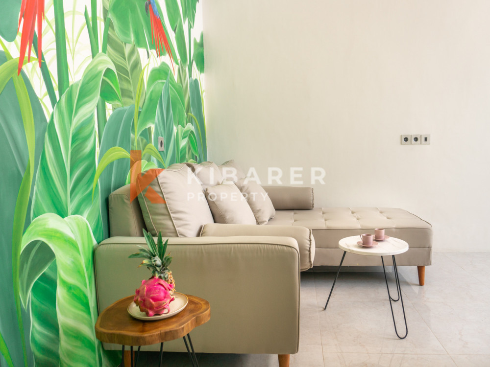 Bohemian Two Bedroom Enclosed Living Room Villa Situated in Kerobokan — image 6