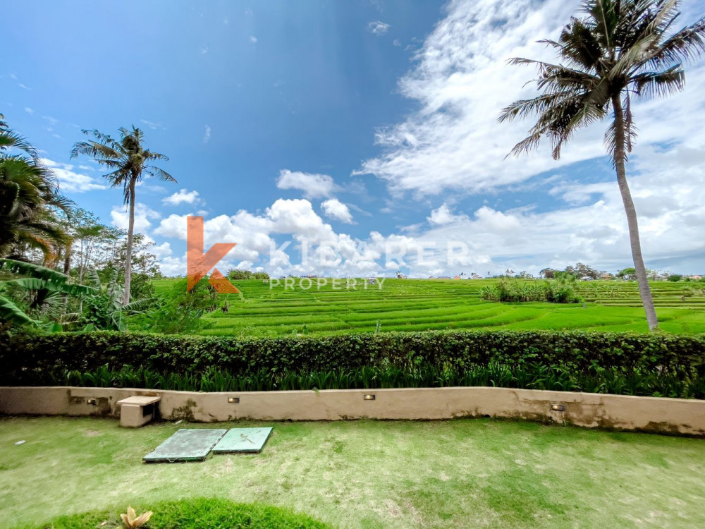 Spacious Three Bedroom Enclosed Living Villa with Overlooking Rice Field View in Canggu — image 17