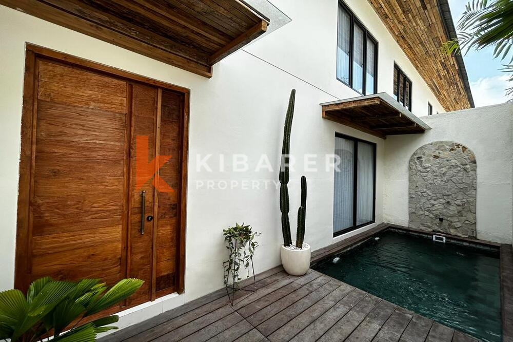 Mediterranean Two Bedroom Enclosed Living Room Villa Set in Kerobokan — image 1