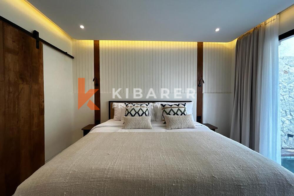 Mediterranean Two Bedroom Enclosed Living Room Villa Set in Kerobokan — image 12