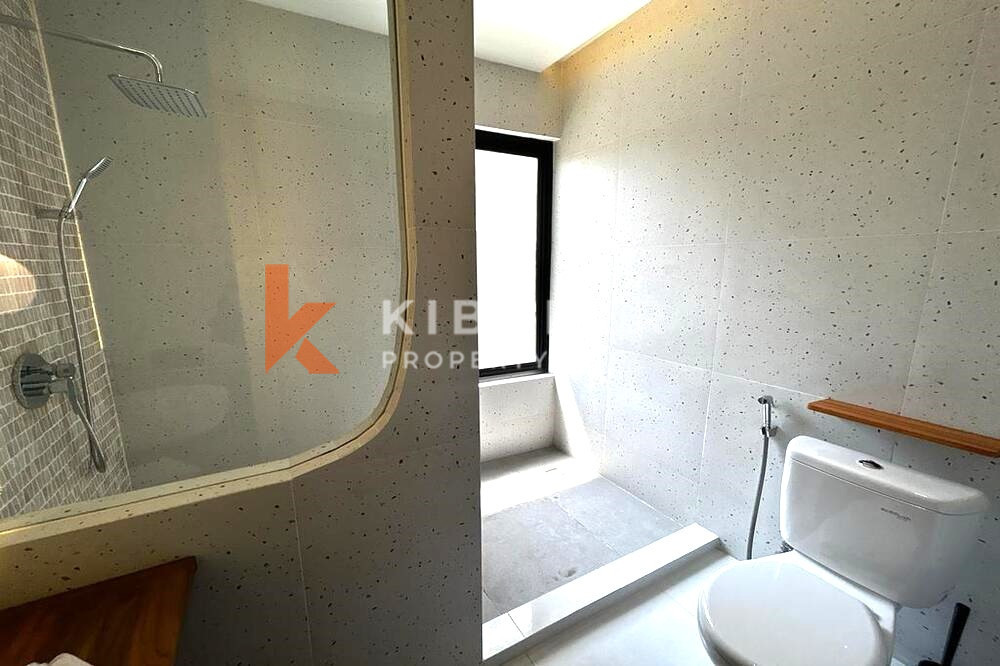 Mediterranean Two Bedroom Enclosed Living Room Villa Set in Kerobokan — image 16