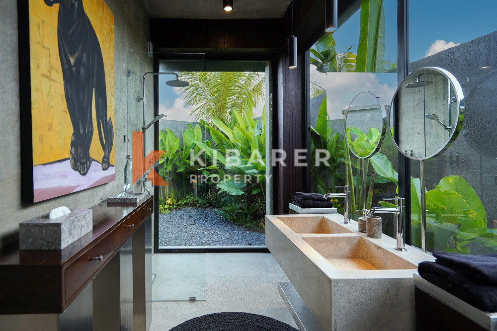 1-Bedroom Tropical Concrete Studio Villa with Closed Living Room in Premium Area near Canggu — image 8