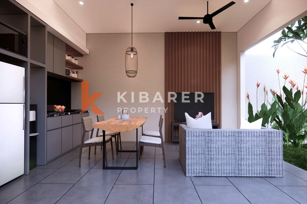 New Modern Style One-Bedroom Open Living Room Villa in Munggu Area — image 3