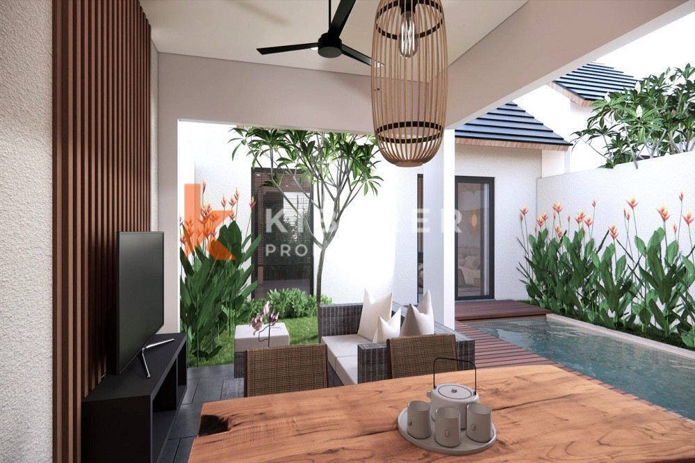 New Modern Style One-Bedroom Open Living Room Villa in Munggu Area — image 2
