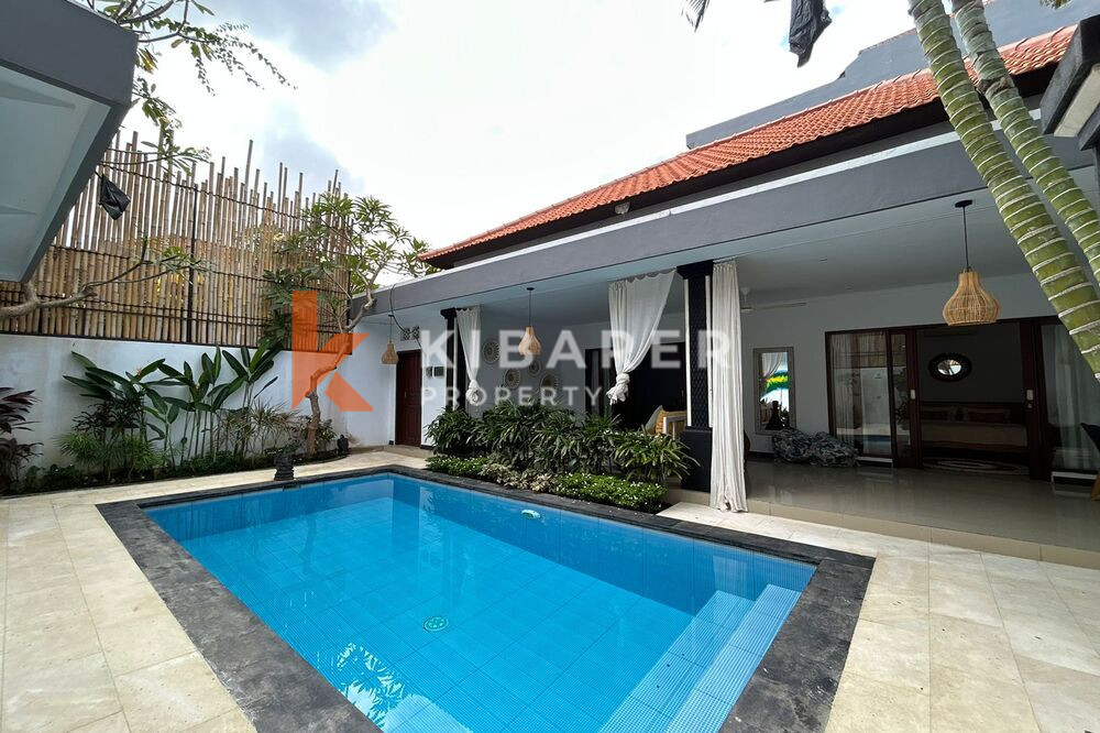 Comfortable Two-Bedroom Tropical Villa with Open Living Room in Berawa